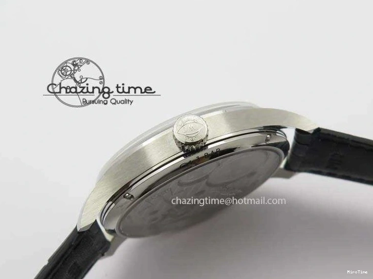 MIROTIME 0407 Portuguese IW544404 SS Gray Dial On Black Leather Strap A Practical 7259